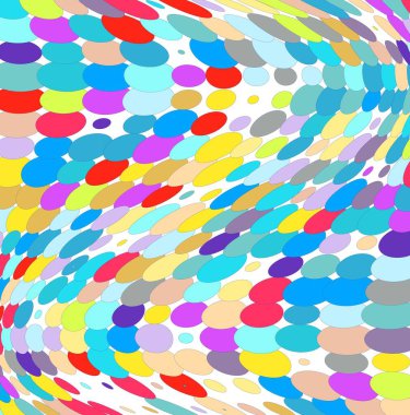 Renkli noktalı desen