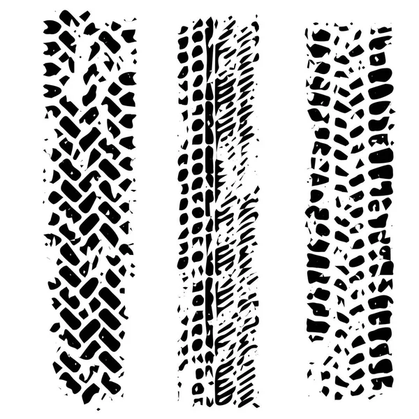 Pista de neumático negro con ilustración de vector de fondo — Archivo Imágenes Vectoriales