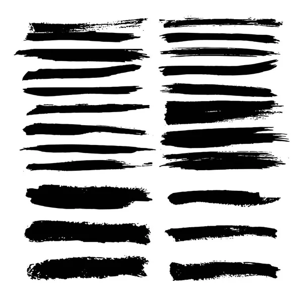 Vector black pint ink brush stroke,line,texture,background for text. — Stock Vector