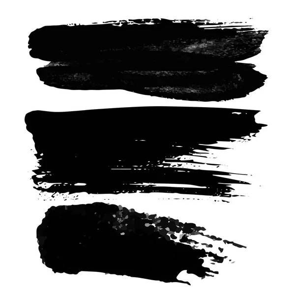 Arrière-plans vectoriels dessinés à la main, taches de grunge, coups de pinceau — Image vectorielle