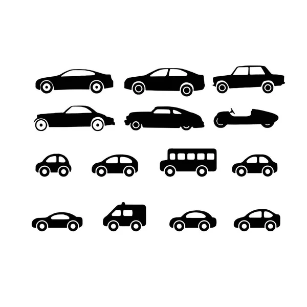 Наборы автомобилей и вектор сбора дорожных транспортных средств — стоковый вектор