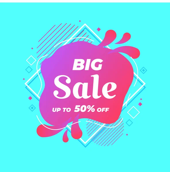 Sale banner template design,Big sale special offer,Vector illustration — Stock Vector