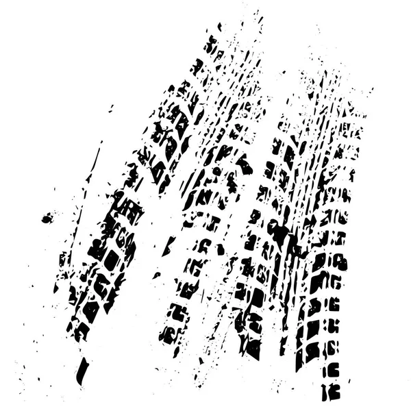 Pneu noir piste bannière Illustrateur de stock — Image vectorielle
