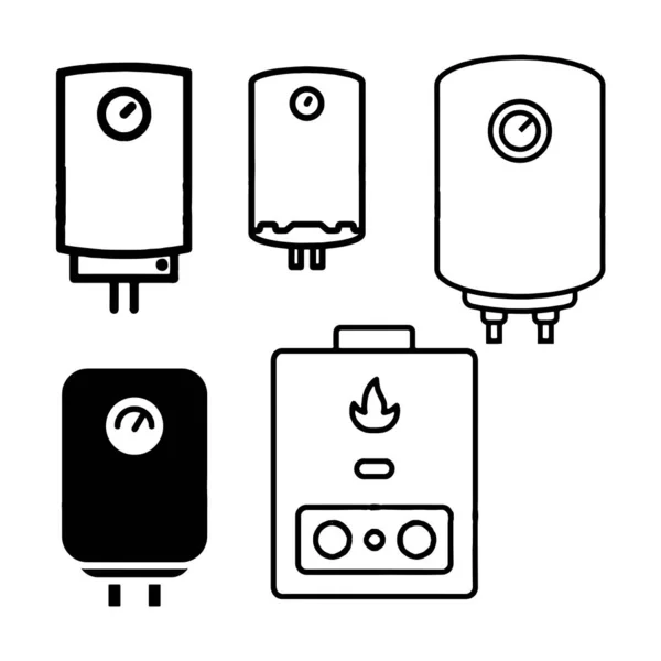 Boiler pictogram boiler boiler vector geïsoleerd — Stockvector