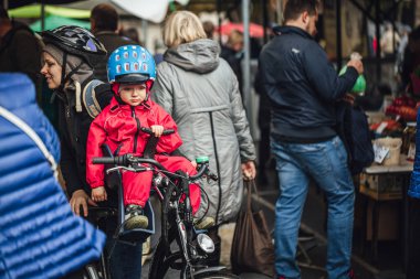 Riga, Latvia may 23, 2018 People at the festival in Riga