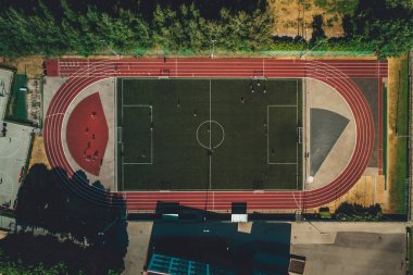 Riga, Letonya 20 Eylül 2017 Spor ve Aktif Yaşam Parkı hakkında Barona Caddesi 'ndeki Riga, Letonya.