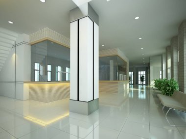 dahili salonun tasarımı, 3D görüntüleme