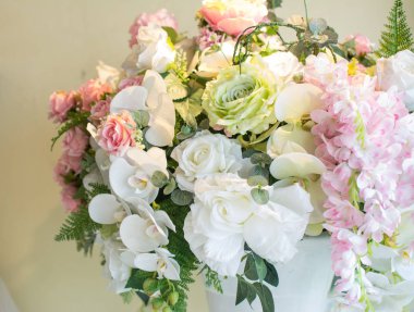 Renkli süsleme yapay çiçek 