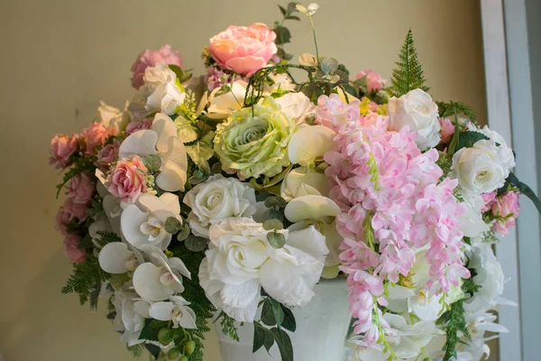 Decoração Colorida Flor Artificial — Fotografia de Stock