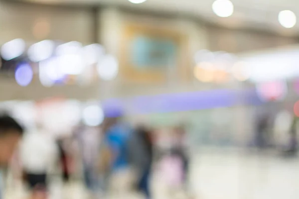 Imagem Borrão Abstrato Pessoas Que Caminham Aeroporto — Fotografia de Stock