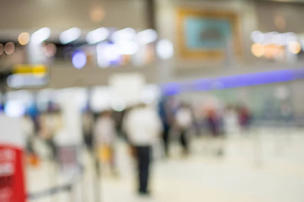 Imagem Borrão Abstrato Pessoas Que Caminham Aeroporto — Fotografia de Stock