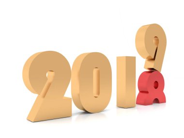 Mutlu yeni yıl 2019. Altın 3d