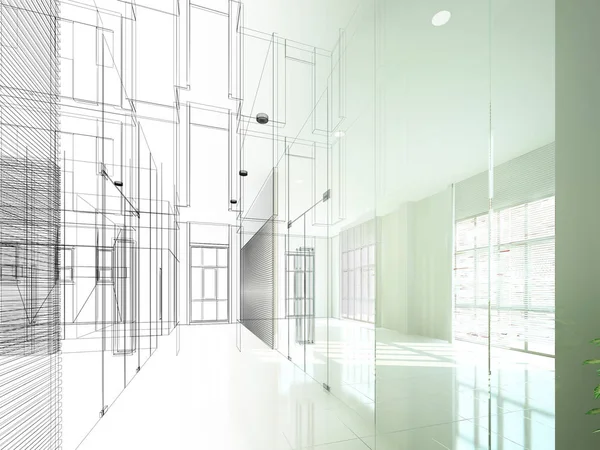 dahili salonun tasarımı, 3D görüntüleme