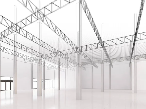 iç ambar, 3d render tasarım kroki