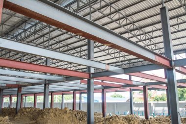 fabrika metal yapı arka plan