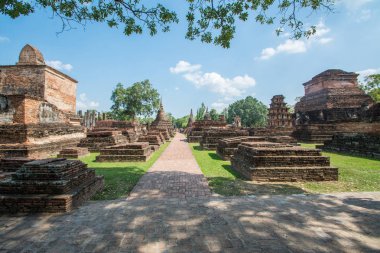 Wat Mahathat Tapınağı Sukhothai Tarihi Parkı, Tayland 