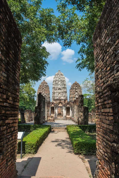 Wat Sawai Historischen Park Von Sukhothai Sukhothai Thailand Ist Teil — Stockfoto