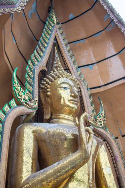 Buda heykeli kaplan mağara tapınağın (Wat Tham Sua) Kanchanburi, Tayland 