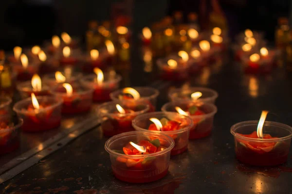 Fondo Luz Vela Tailandia —  Fotos de Stock