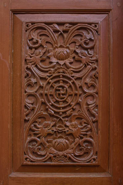 Carved Wooden Latticework Pattern Chiness — Stock Photo, Image