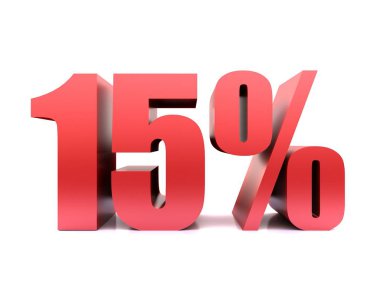 on beş yüzde sembolü .3d işleme