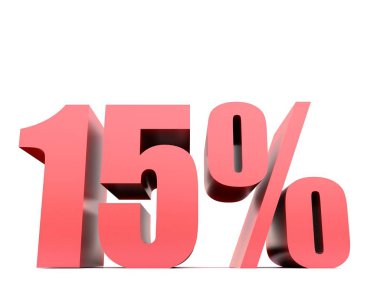 on beş yüzde sembolü .3d işleme