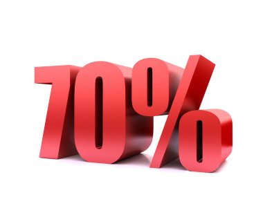 % 70'i % 70 sembolü .3d işleme