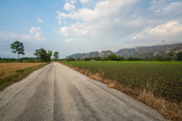 Road Country Uthai Thani Thailand — Stock Photo, Image