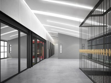 dahili salonun tasarımı, 3D görüntüleme