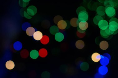 Renkli bokeh ışıkları arkaplanı