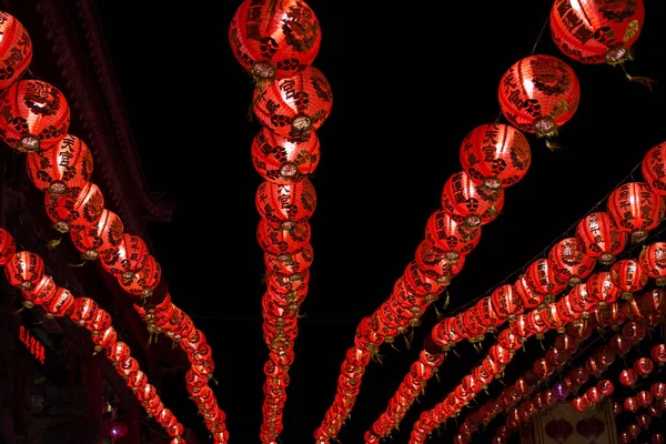 Lanterne Cinesi Capodanno Chinatown Thailandia — Foto Stock