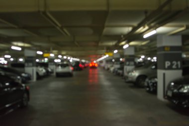 Soyut bulanıklık görüntü arka plan otopark 