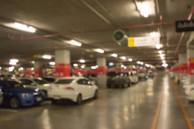 Soyut bulanıklık görüntü arka plan otopark 