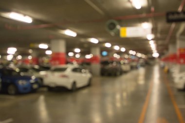 Soyut bulanıklık görüntü arka plan otopark 