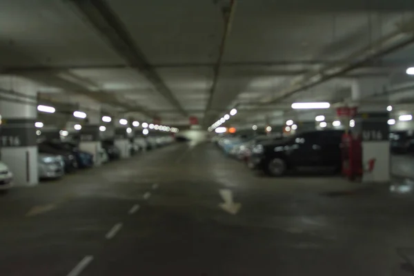 Rozmycie streszczenie obrazu tła parkingowych — Zdjęcie stockowe