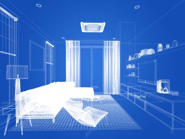 yaşayan çizim tasarımı ,3d render