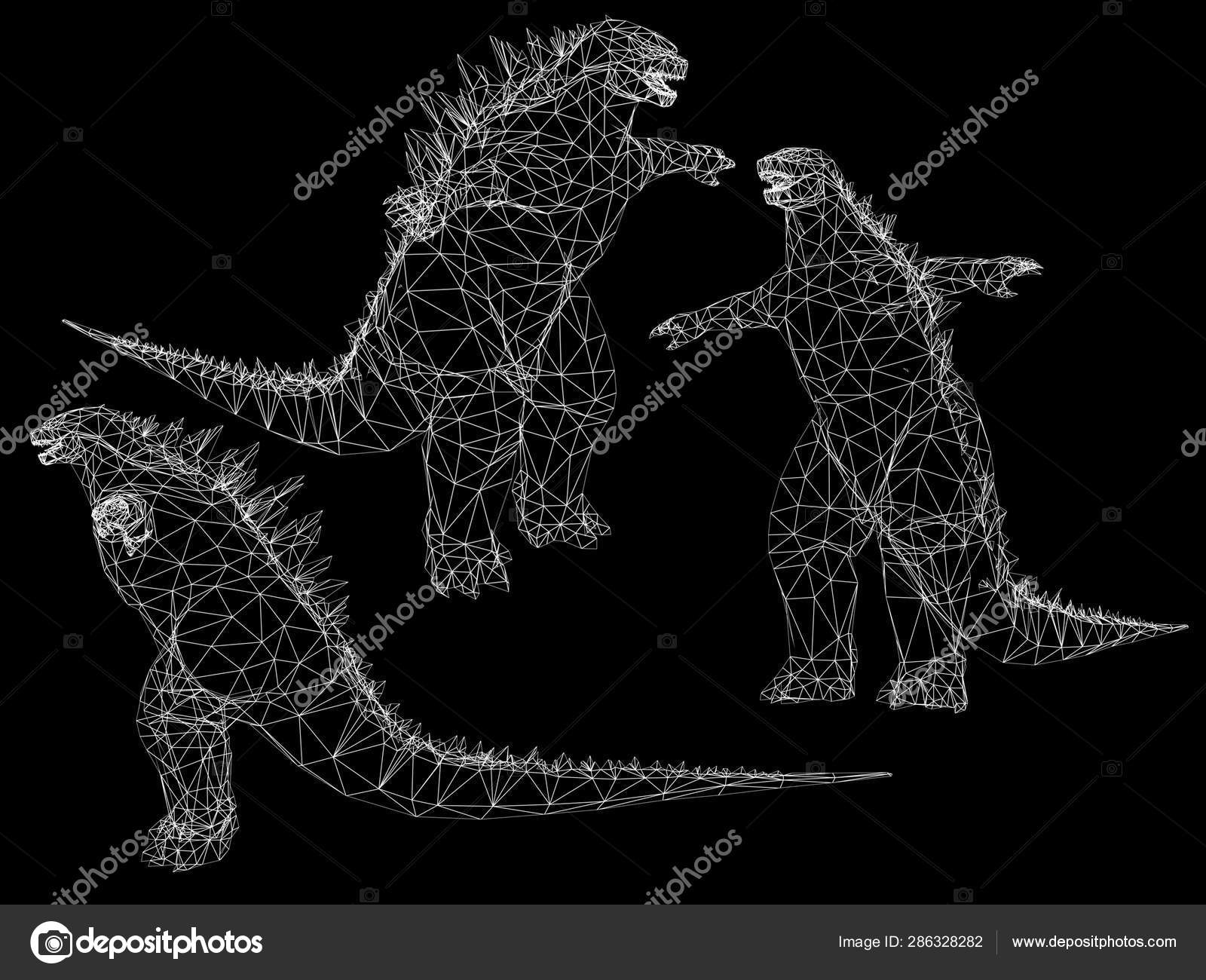 Godzilla King Of The Monsters 3d Rendering Stock Photo C Yaryhee 286328282