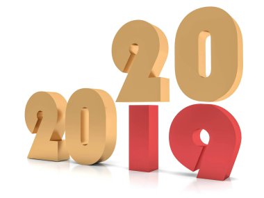 Yeni Yıl 2020, 3D görüntüleme 