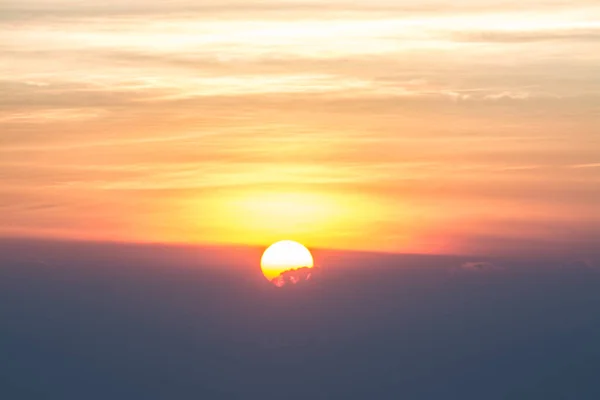 Wschód Słońca Mgłą Chmurą Kew Mae Pan Doi Inthanon National — Zdjęcie stockowe