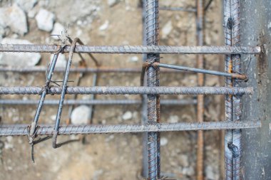 Çelik kiriş beton işi bekliyor.