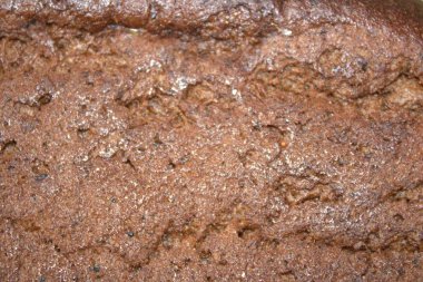 İyi pişmiş çavdar ekmeği yakın plan, kimse kaldırıldığını tahmin edemez..