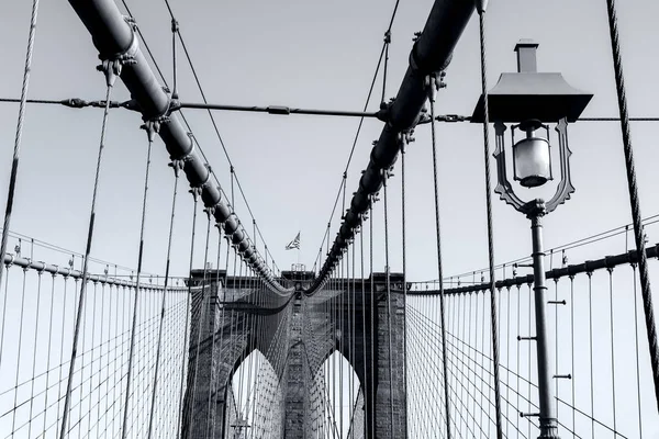 Fragment Brooklyn Bridge Nowym Jorku — Zdjęcie stockowe