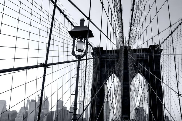 Fragment Brooklyn Bridge Nowym Jorku — Zdjęcie stockowe