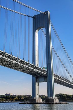 New York City Manhattan 'ın renkli gündüz manzarası