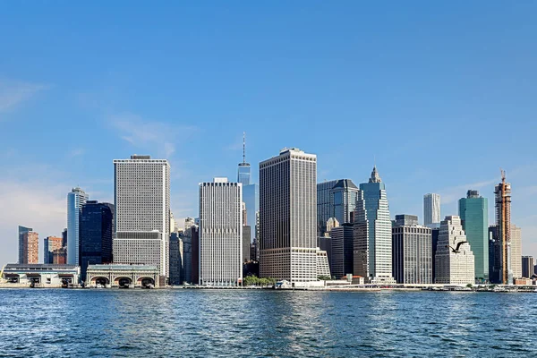 Vue Panoramique Colorée Journée Sur Ville New York Manhattan — Photo