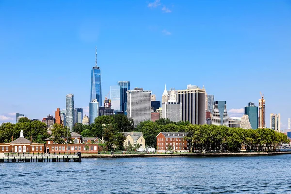 Farbenfrohe Tagpanorama Ansicht Des New York City Manhattan — Stockfoto