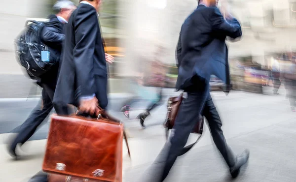 group of business people in the street