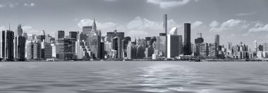 New York'un Manhattan'ın panoramik manzarası
