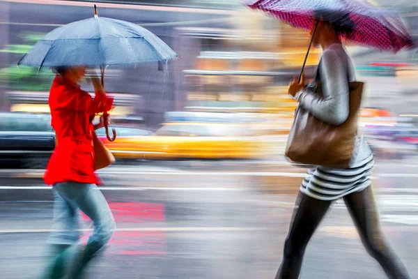 雨の日のモーション ブラーします。 — ストック写真