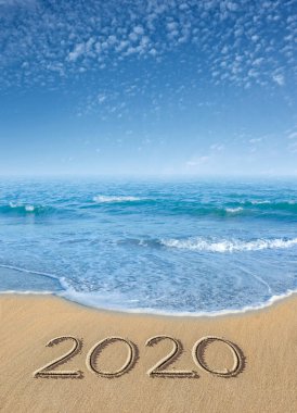 Yeni yılın kumlarına resim çizmek